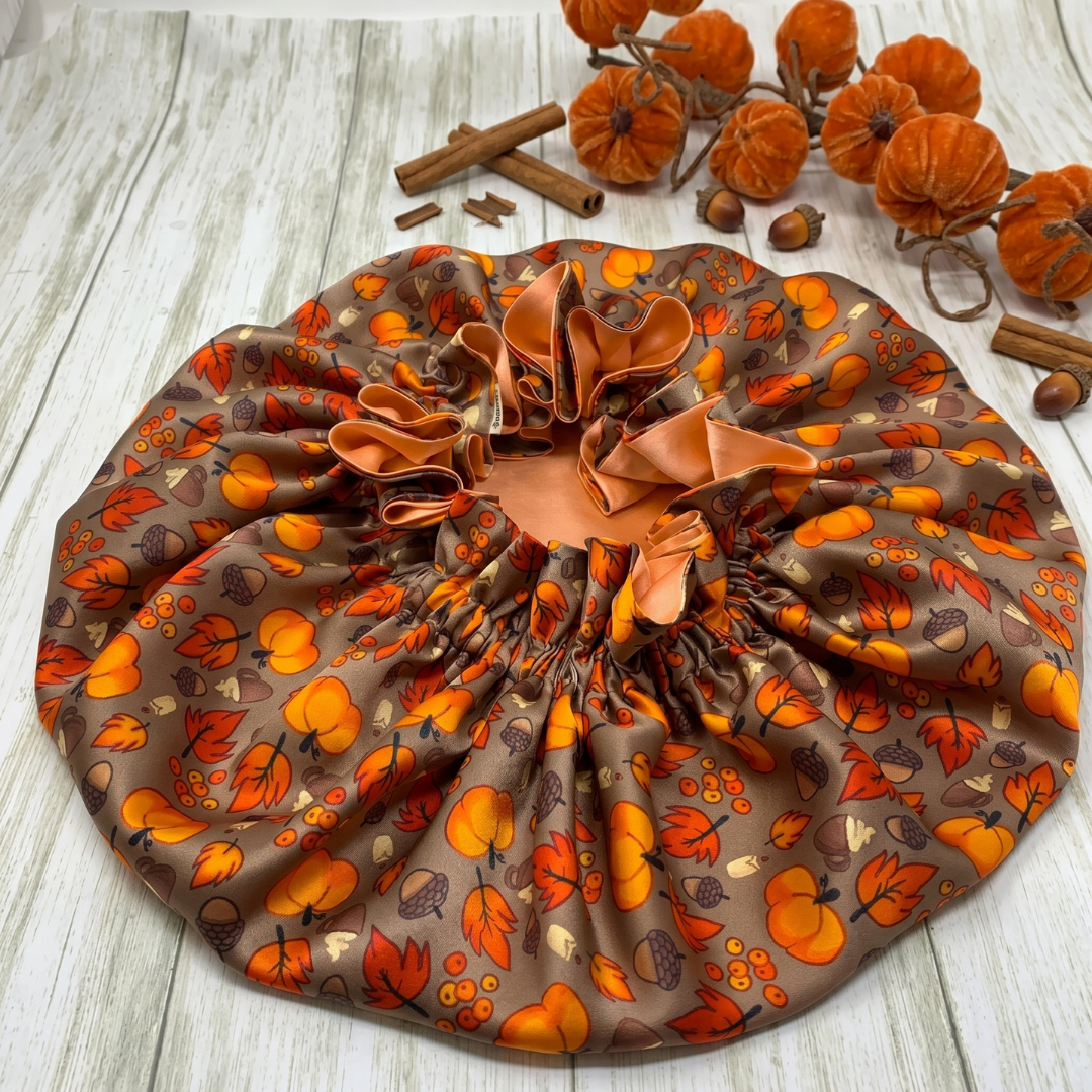 Pumpkin 🎃 & Leaves 🍂 Bonnet