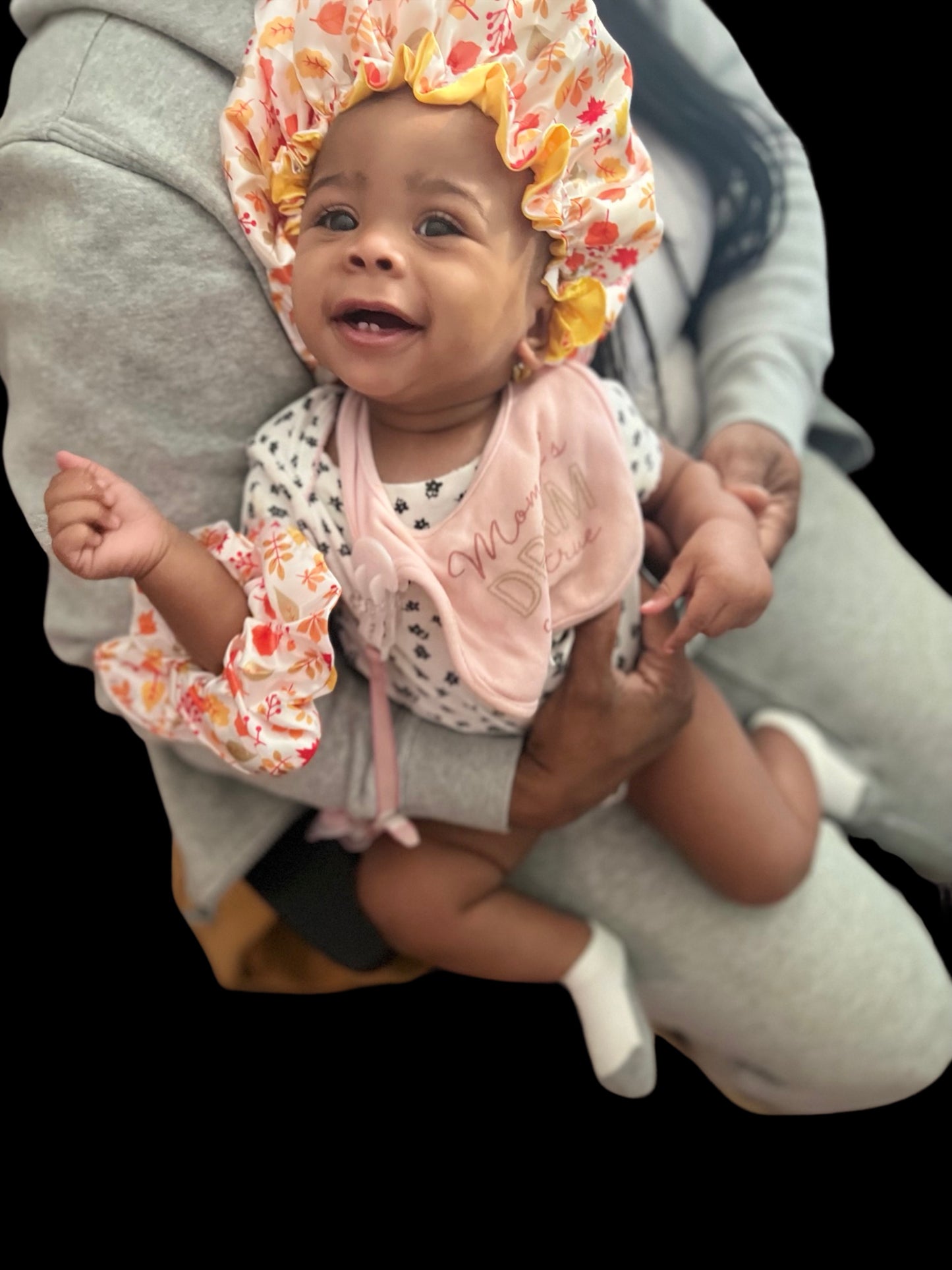 Fall 🍁No Tie Bonnet/w Scrunchie (Kids Combo)
