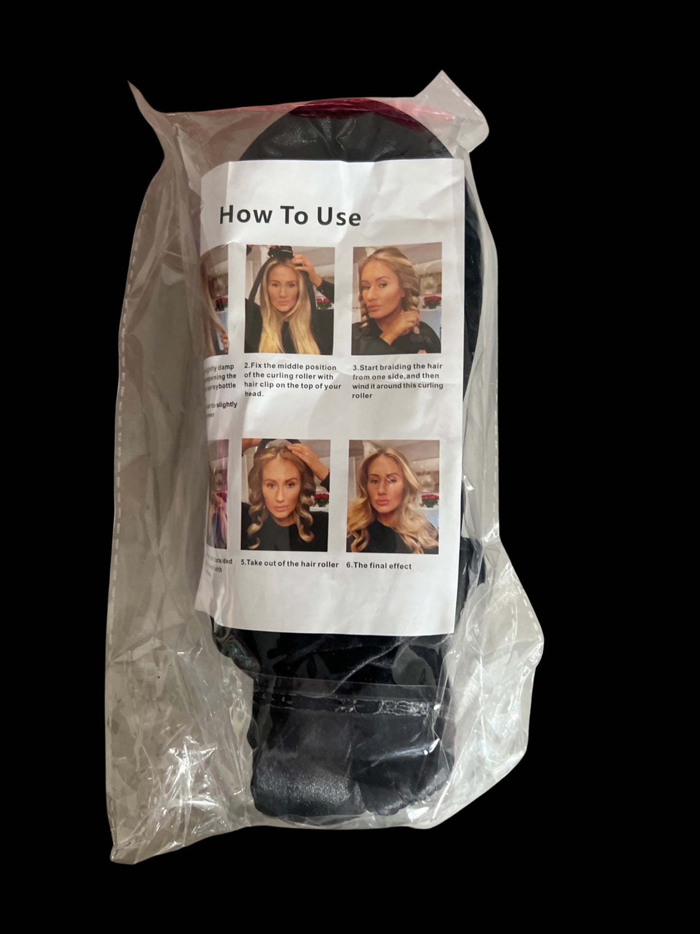 Black (Rollers/w Hair Clip)