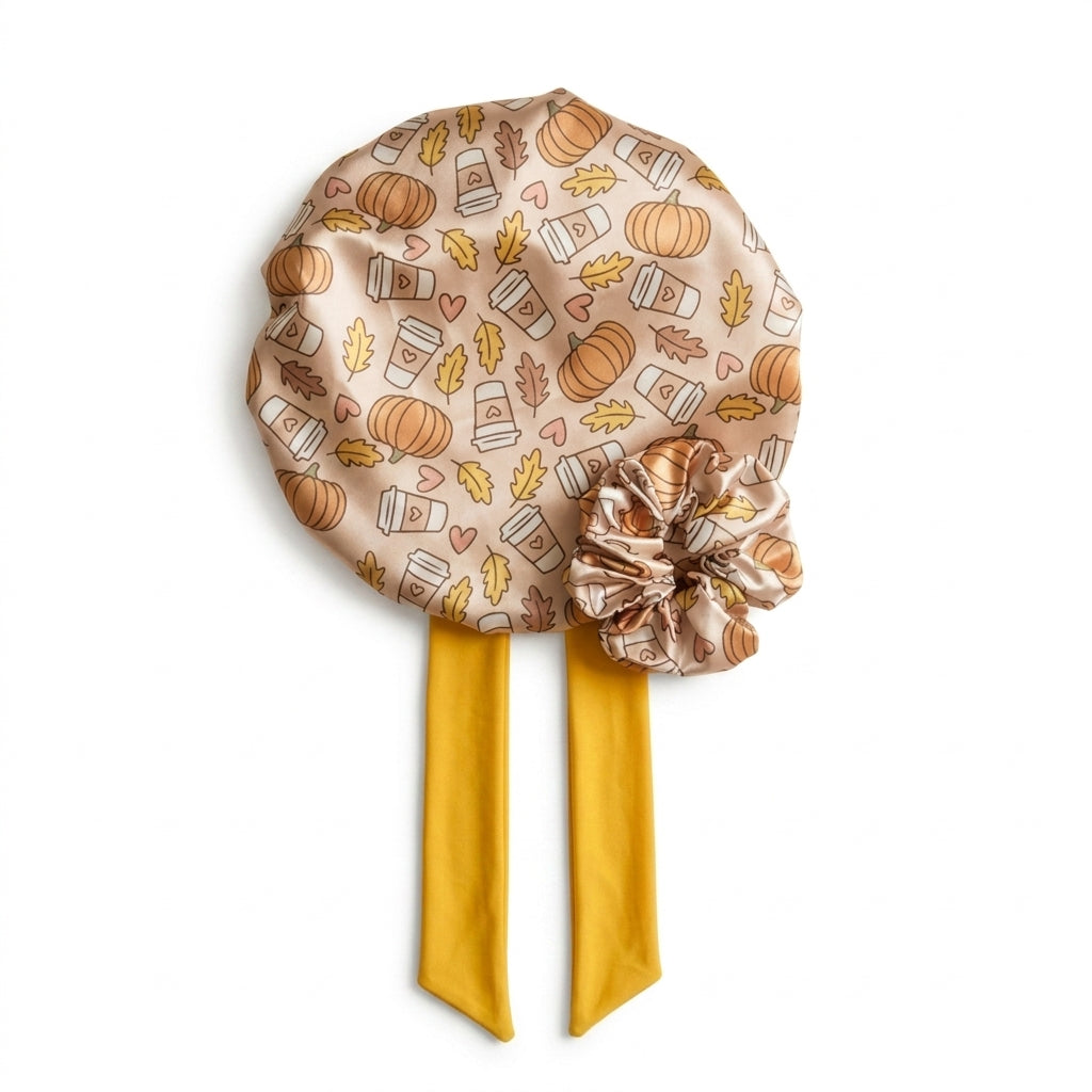 Coffee Cup Pumpkin Tie