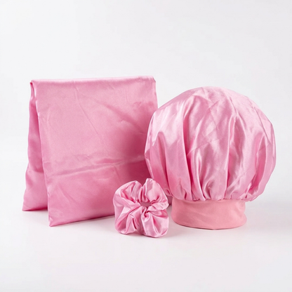 Pink Tie (Kids Bonnet