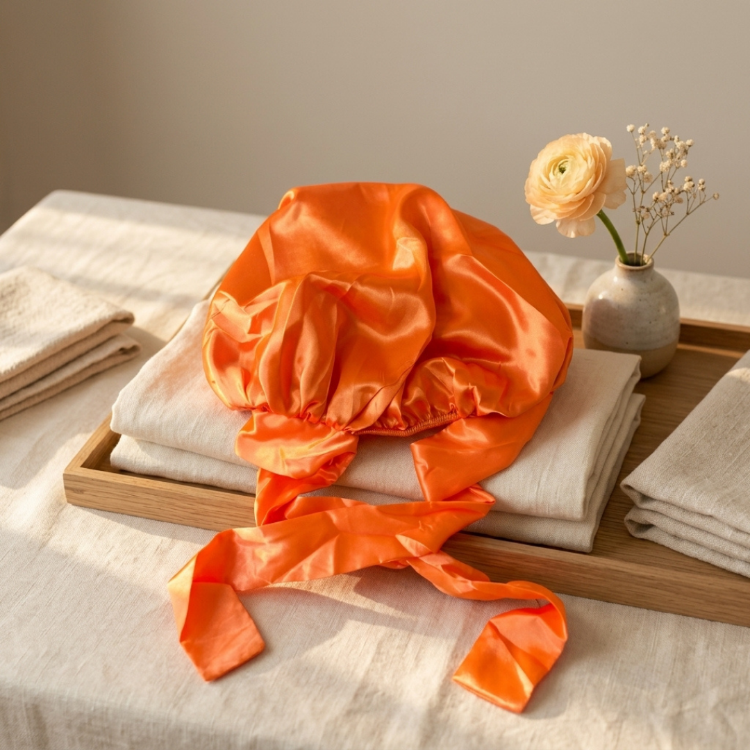 Orange Tie Unisex (Adult Bonnet)