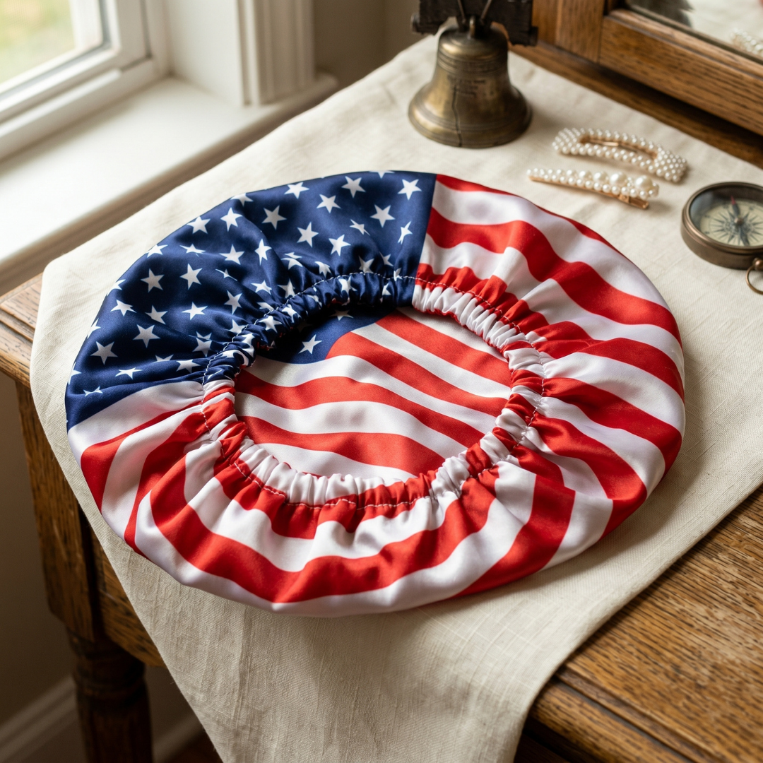 American flag Tie bonnet