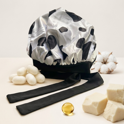 Cow Print (Tie Bonnet)