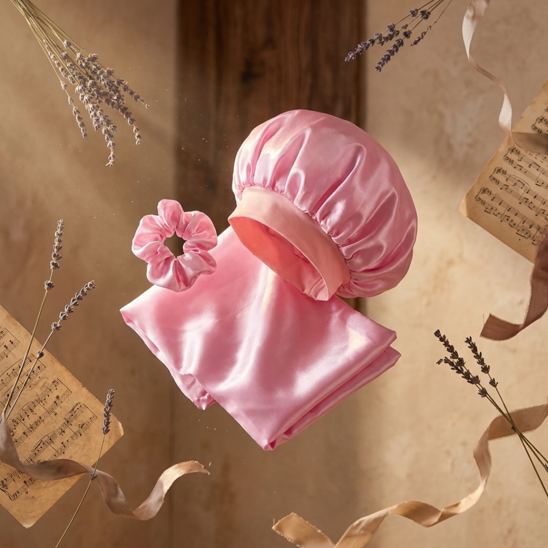 Pink Tie (Kids Bonnet