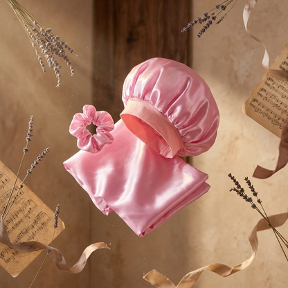 Pink Tie (Kids Bonnet