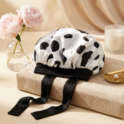 Cow Print (Tie Bonnet)