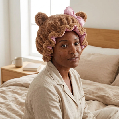 Satin Lined Bear Ears Bonnet  🐻