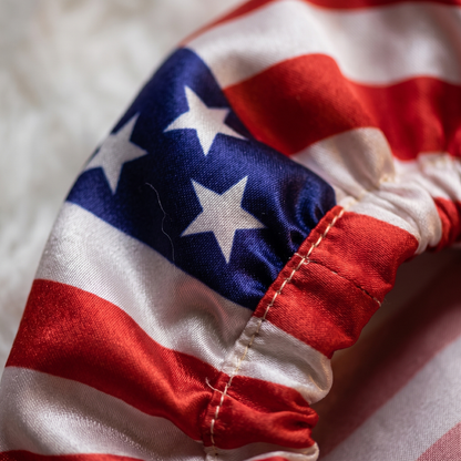 American flag Tie bonnet