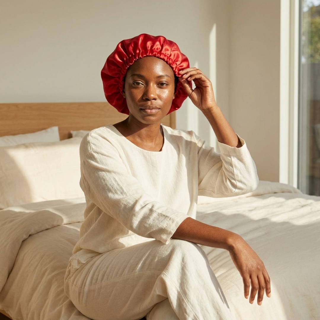 Red Tie Unisex (Adult Bonnet)