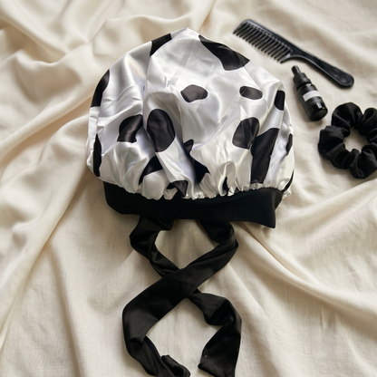 Cow Print (Tie Bonnet)
