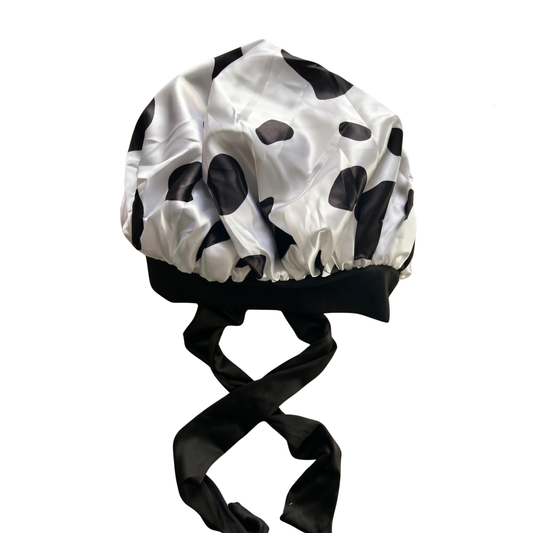 Cow Print (Tie Bonnet)