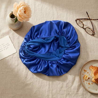 Blue Tie (Adult Bonnet)