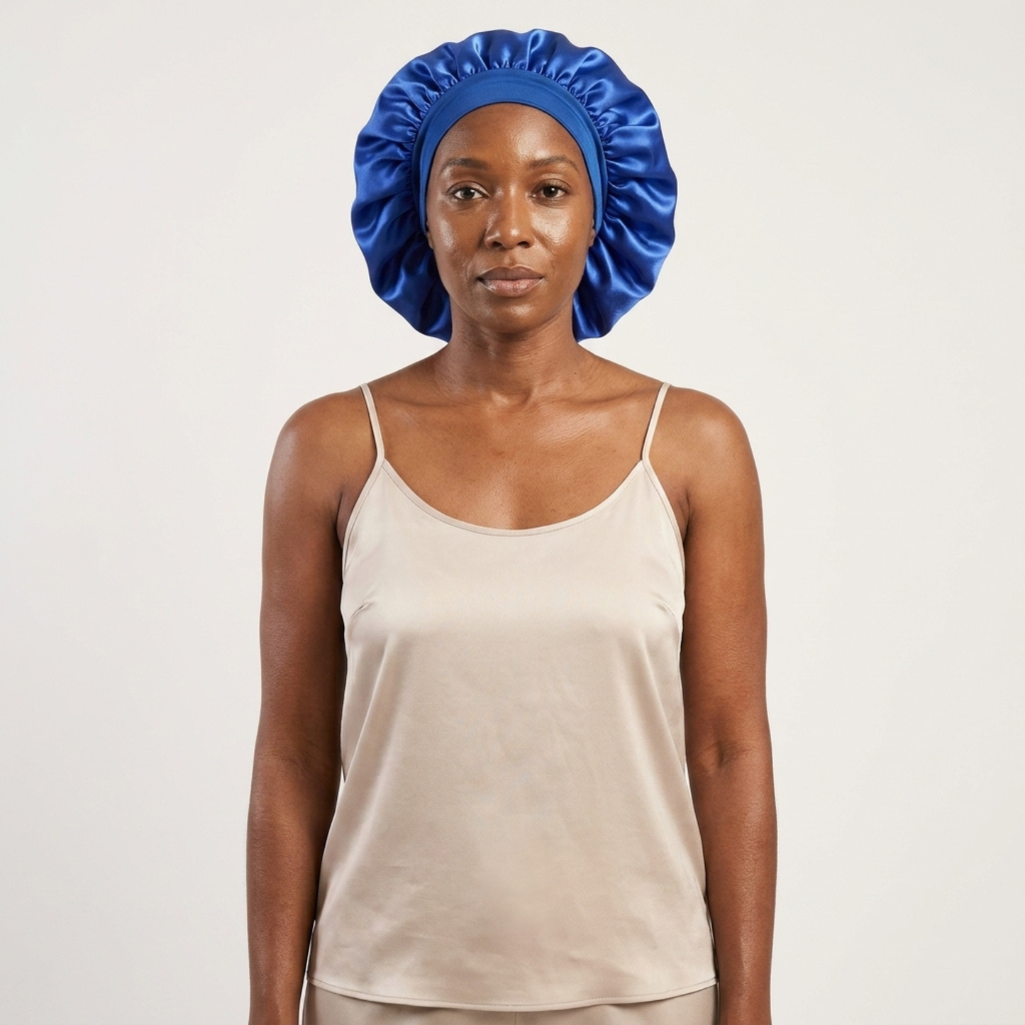 Blue Tie (Adult Bonnet)