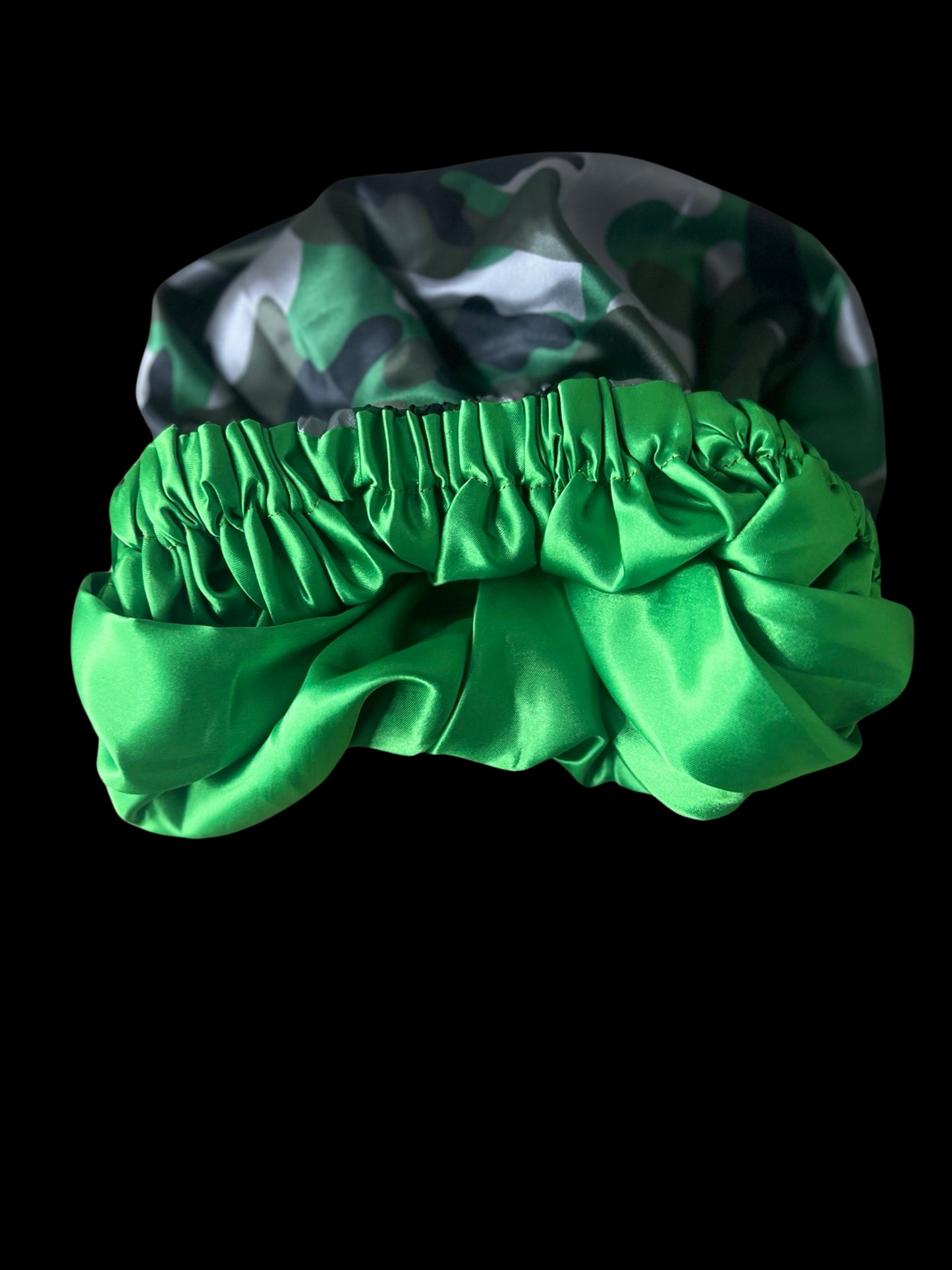 Military Green (Elastic Band Bonnet)