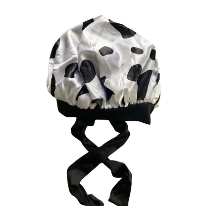 Cow Print (Tie Bonnet)