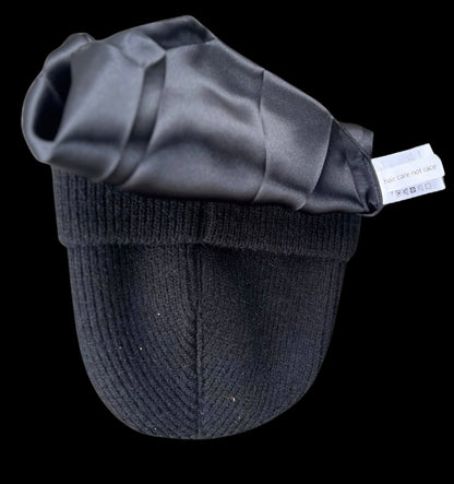 Black (Silk Beanie)