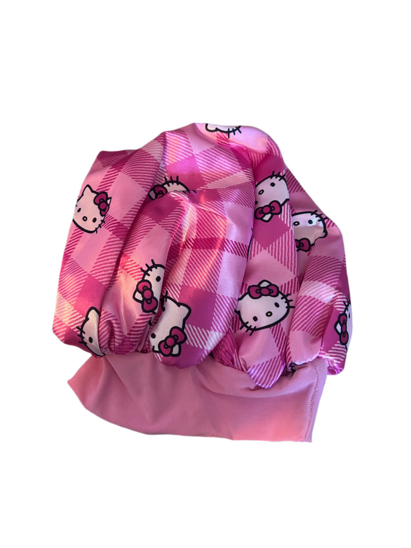 Hello Kitty Plaid (Kids Wide-Band)