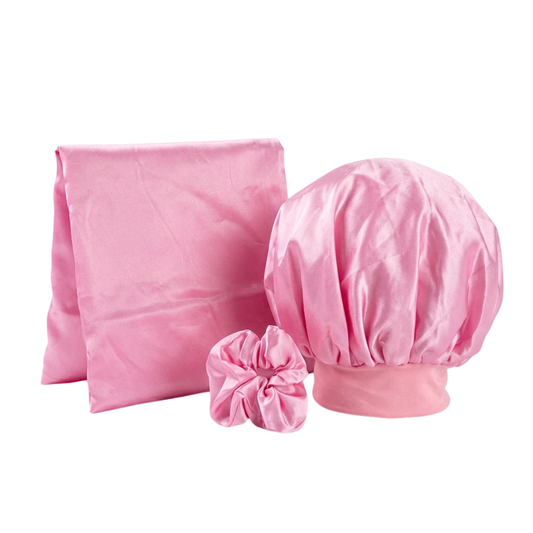Pink Tie (Kids Bonnet